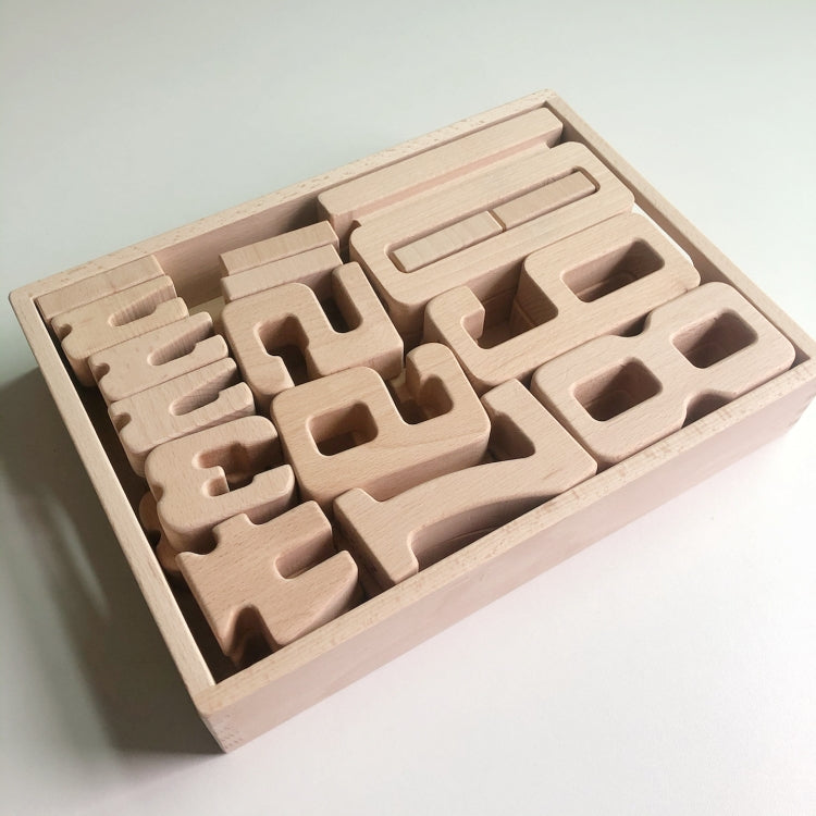 Bloques de construcción de números de haya para niños, juguete de educación temprana de matemáticas, material didáctico, Number Building Blocks(32 PCS / Set)