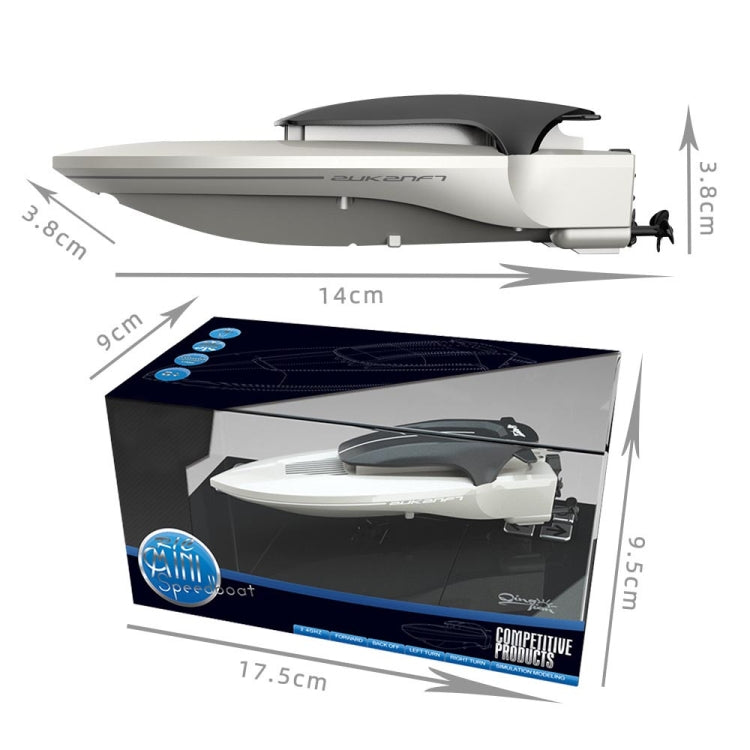 Mini lancha eléctrica inalámbrica para niños, modelo de barco de simulación, barco de juguete con Control remoto