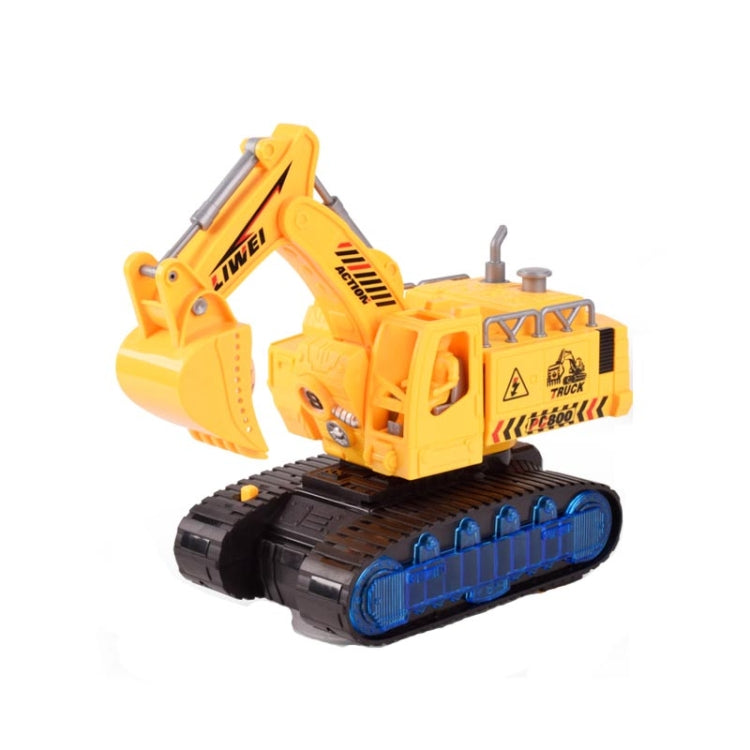Juguete eléctrico del coche del excavador de la luz y de la simulación de la música, estilo:, Police Car, Engineering Vehicle, Engineering Excavator, Engineering Bulldozer, Four-wheel Excavator