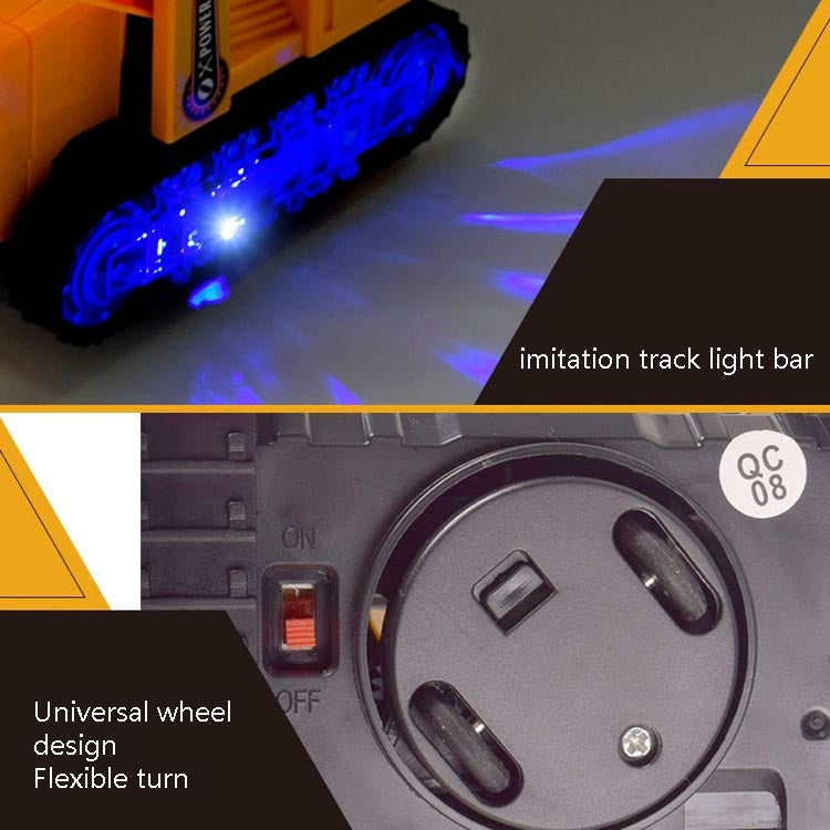 Juguete eléctrico del coche del excavador de la luz y de la simulación de la música, estilo:, Police Car, Engineering Vehicle, Engineering Excavator, Engineering Bulldozer, Four-wheel Excavator