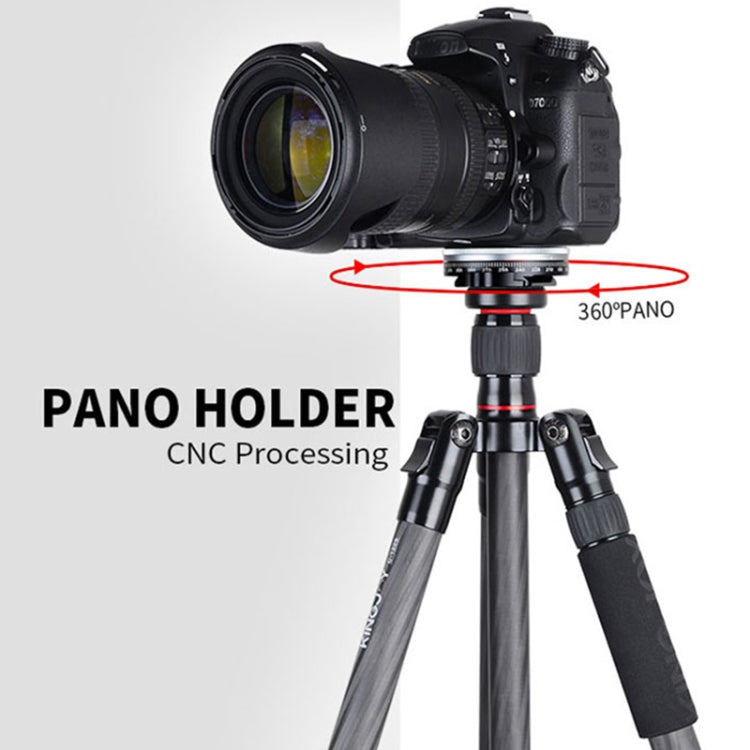 Xiletu TPC60 Soporte de trípode de cabeza panorámica giratoria de 360 grados Placa base de cámara SLR, TPC60