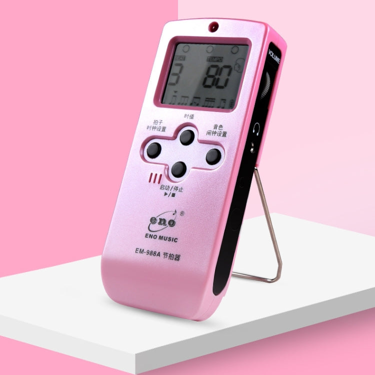 Metrónomo electrónico Vocal recargable ENO EM-988A para piano/guitarra/tambor/Guzheng/violín, EM-988A (Blue), EM-988A (White), EM-988A (Pink)