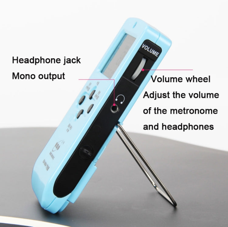 Metrónomo electrónico Vocal recargable ENO EM-988A para piano/guitarra/tambor/Guzheng/violín, EM-988A (Blue), EM-988A (White), EM-988A (Pink)