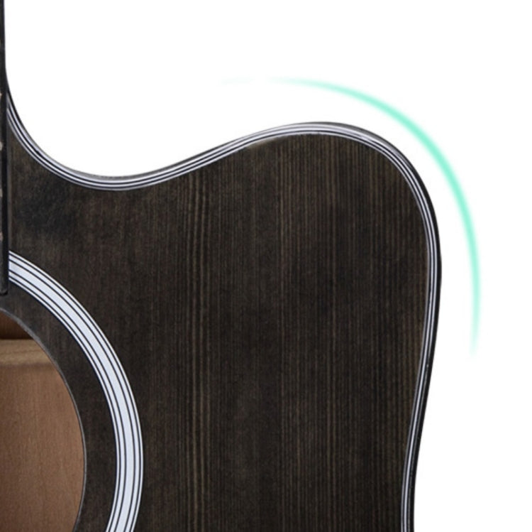 Guitarra Acústica Folk Para Principiantes Entrenamiento Y Enseñanza De Instrumentos De Cuerda, 41 Inch (Black), 41 Inch (Log Color), 41 Inch (Blue), 41 Inch (Sunset Yellow), 38 Inch (Black), 38 Inch (Log color), 38 Inch (Blue), 38 Inch (Sunset Color)  ...