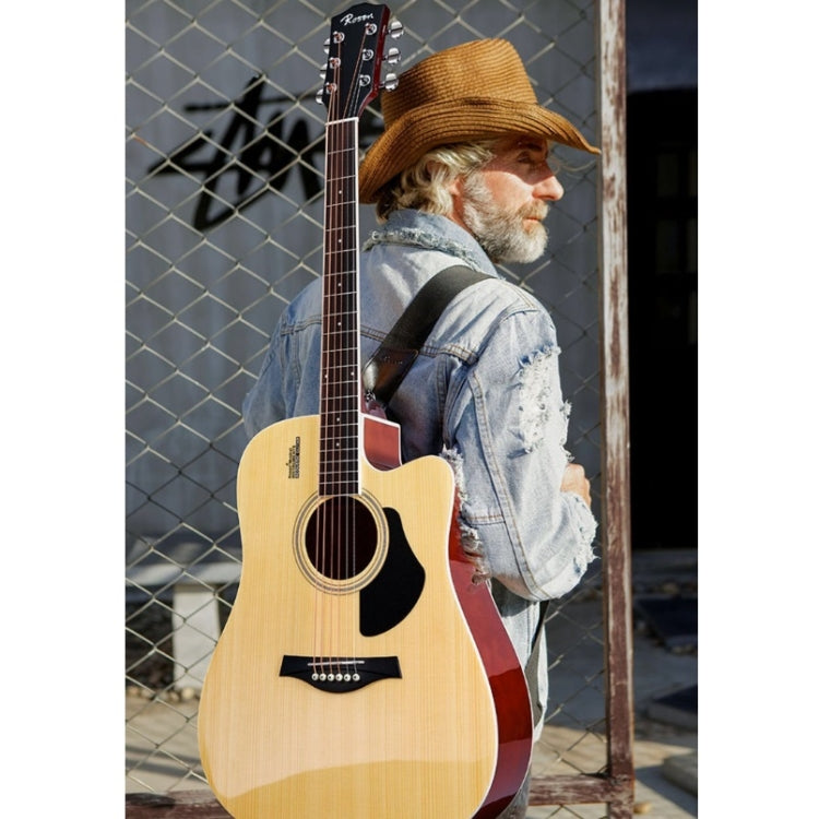Guitarra Acústica Folk Para Principiantes Entrenamiento Y Enseñanza De Instrumentos De Cuerda, 41 Inch (Black), 41 Inch (Log Color), 41 Inch (Blue), 41 Inch (Sunset Yellow), 38 Inch (Black), 38 Inch (Log color), 38 Inch (Blue), 38 Inch (Sunset Color)  ...