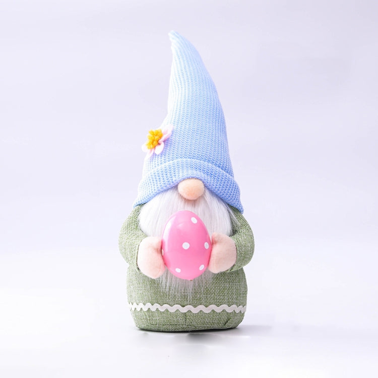 2 uds. De orejas rosas de Pascua, muñeco enano de conejito a cuadros, adornos de muñeco elfo, productos de decoración del hogar, Faceless Men, Bunny
