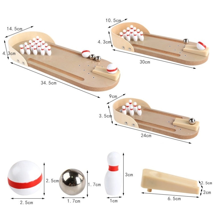 Mini rompecabezas de escritorio, bolos, juguete de descompresión para padres e hijos en interiores Tamaño:, Small, Medium, Large