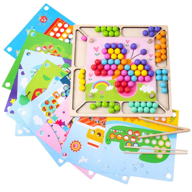 Palillos Clip Beads Juguetes educativos Coordinación mano-ojo Concentración Entrenamiento Juguetes Entrega de color al azar, Chopsticks Clip Beads