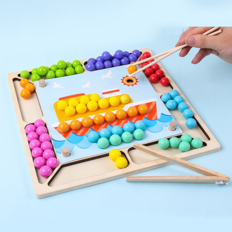 Palillos Clip Beads Juguetes educativos Coordinación mano-ojo Concentración Entrenamiento Juguetes Entrega de color al azar, Chopsticks Clip Beads