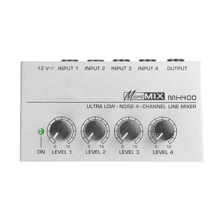 Mini Karaoke Audio Mixer4 Channel Line Mono Micrófono Amplificador de mezcla de sonido para KTV familiar