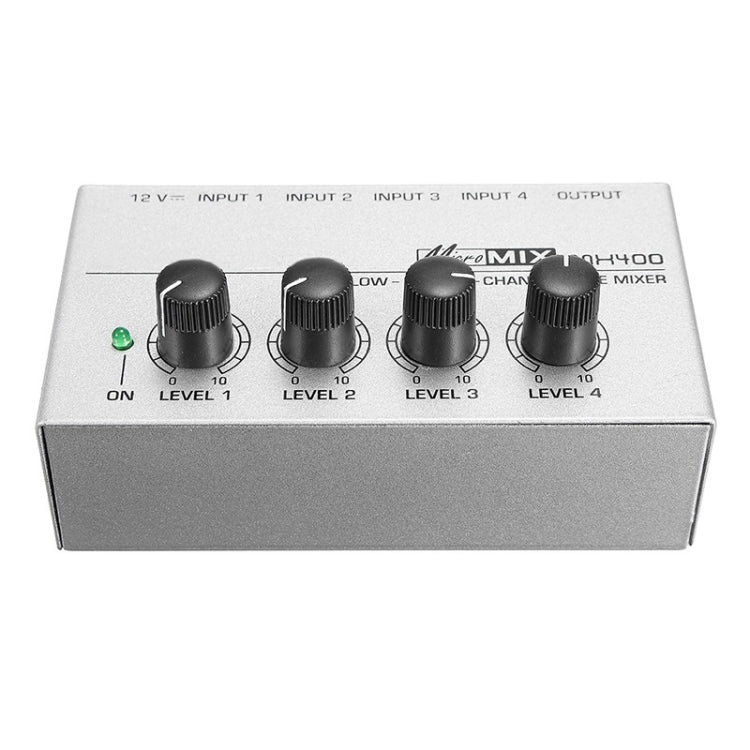 Mini Karaoke Audio Mixer4 Channel Line Mono Micrófono Amplificador de mezcla de sonido para KTV familiar
