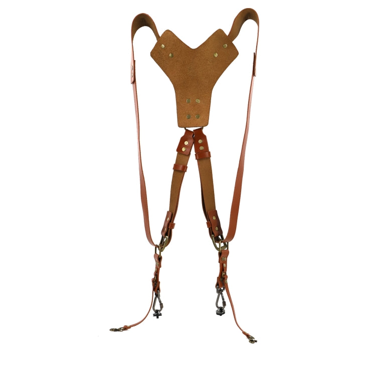 Correa de cuero para cámara Accesorios para equipos de fotografía al aire libre Cámara universal de un solo disparo Correa doble para el hombro