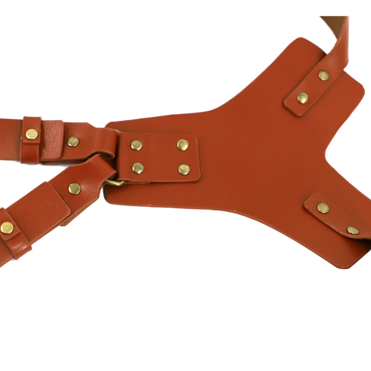 Correa de cuero para cámara Accesorios para equipos de fotografía al aire libre Cámara universal de un solo disparo Correa doble para el hombro