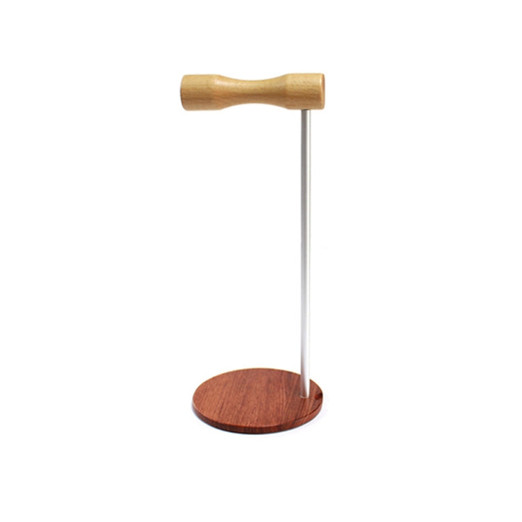Soporte de exhibición para auriculares montado en la cabeza de madera con varilla de Metal creativa, Single-sided White Metal Rod, Single-sided Black Metal Rod, Double-sided White Metal Rod, Double-sided Black Metal Rod