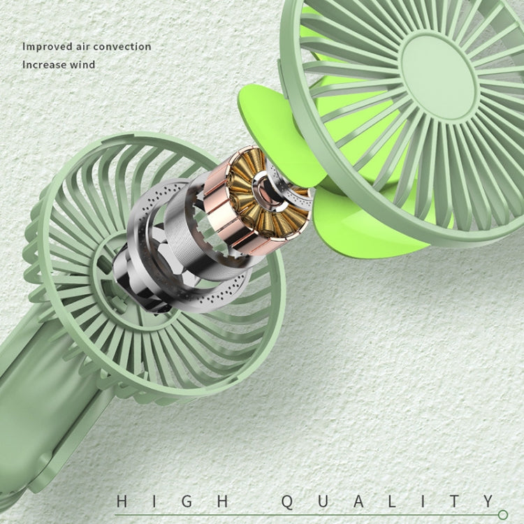 F1 USB portátil perezoso ventilador de cuello colgante Mini ventilador de mano plegable
