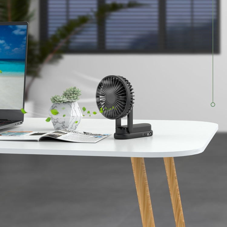 F1 USB portátil perezoso ventilador de cuello colgante Mini ventilador de mano plegable
