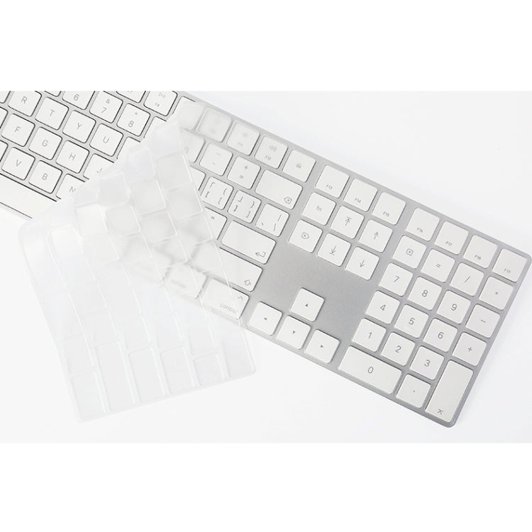 T17606 Película para teclado de computadora Película protectora para teclado nano largo transparente de TPU, For iMac 2017 Magic Keyboard(with Number Model)