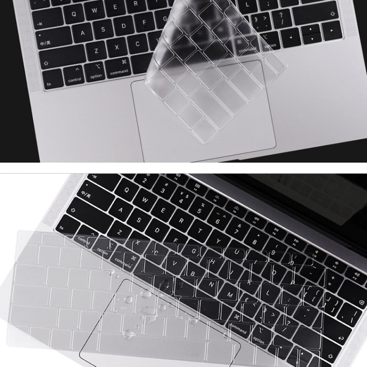 Película protectora transparente del teclado del ordenador portátil de TPU de 0,13 mm, For MacBook Air 11.6 inch A1370 & A1465, For MacBook Retina 12 inch A1534, For MacBook Pro 13.3 inch A1708 (without Touch Bar), For MacBook Air 13.3 inch A1369 & A14...