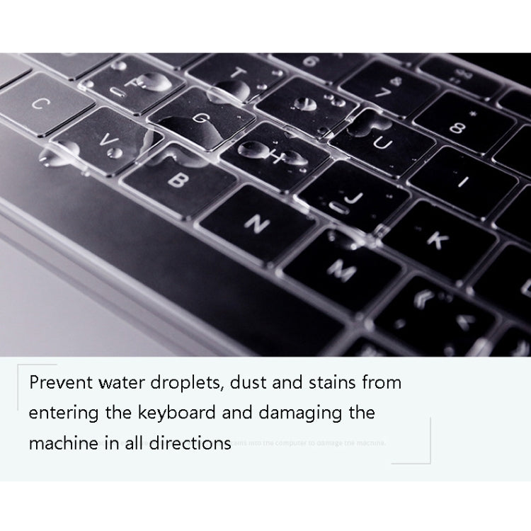Película protectora transparente del teclado del ordenador portátil de TPU de 0,13 mm, For MacBook Air 11.6 inch A1370 & A1465, For MacBook Retina 12 inch A1534, For MacBook Pro 13.3 inch A1708 (without Touch Bar), For MacBook Air 13.3 inch A1369 & A14...