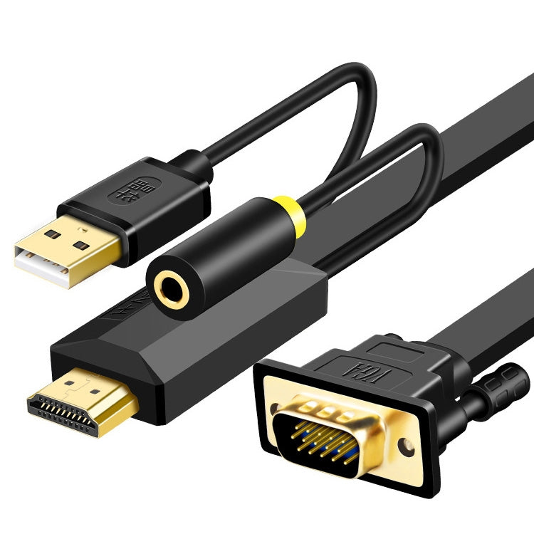 JH HV10 1080P HDMI a VGA Cable proyector TV Box ordenador portátil Cable adaptador de pantalla Industrial, 1m, 2m, 3m, 5m, 10m