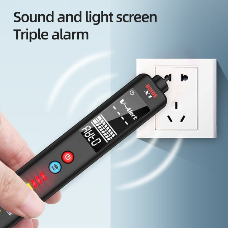 BSIDE X1 Smart Digital Multímetro Prueba Pluma eléctrica Detector de voltaje, X1