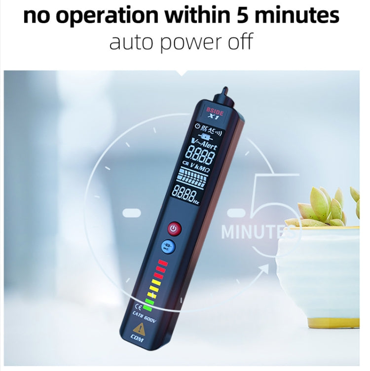 BSIDE X1 Smart Digital Multímetro Prueba Pluma eléctrica Detector de voltaje, X1