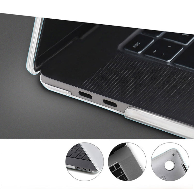 Funda protectora transparente cristalina para ordenador portátil, For MacBook Retina 12 inch A1534, For MacBook Pro 13.3 inch A1706 & A1989 & A2159 (with Touch Bar), For MacBook Pro 13.3 inch A1708 (with Touch Bar), For MacBook Air 13.3 inch A1932 (201...
