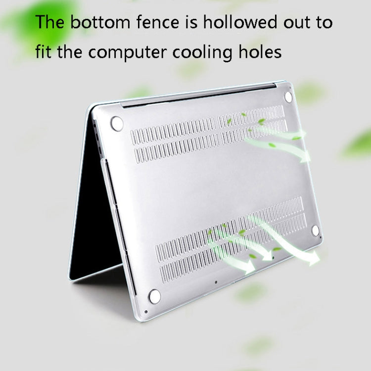 Funda protectora transparente cristalina para ordenador portátil, For MacBook Retina 12 inch A1534, For MacBook Pro 13.3 inch A1706 & A1989 & A2159 (with Touch Bar), For MacBook Pro 13.3 inch A1708 (with Touch Bar), For MacBook Air 13.3 inch A1932 (201...