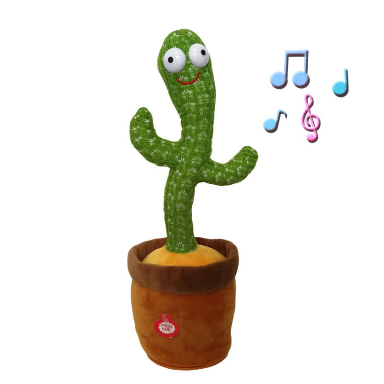 Muñeca de regalo de vacaciones con canto de cactus eléctrico para niños, No Battery