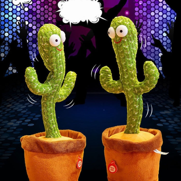 Muñeca de regalo de vacaciones con canto de cactus eléctrico para niños, No Battery