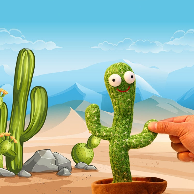 Muñeca de regalo de vacaciones con canto de cactus eléctrico para niños, No Battery