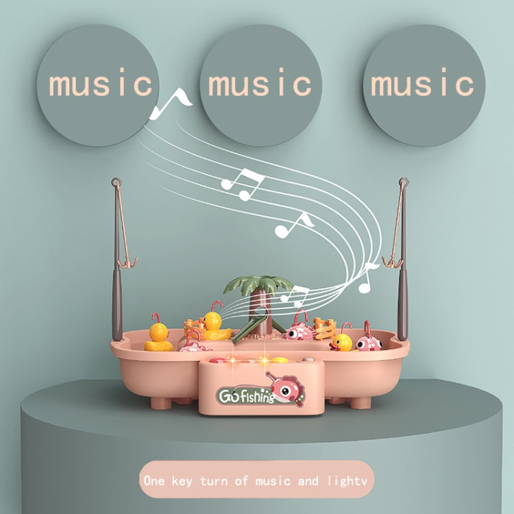 Casa de juegos para niños, ciclo eléctrico educativo, estación de pesca giratoria, juego acuático de verano, juego de juguetes, Green 6 Ducks, Pink 6 Ducks, Green 3 Fish 3 Ducks, Pink 3 Fish 3 Ducks