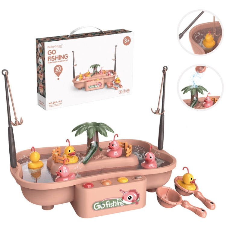 Casa de juegos para niños, ciclo eléctrico educativo, estación de pesca giratoria, juego acuático de verano, juego de juguetes, Green 6 Ducks, Pink 6 Ducks, Green 3 Fish 3 Ducks, Pink 3 Fish 3 Ducks