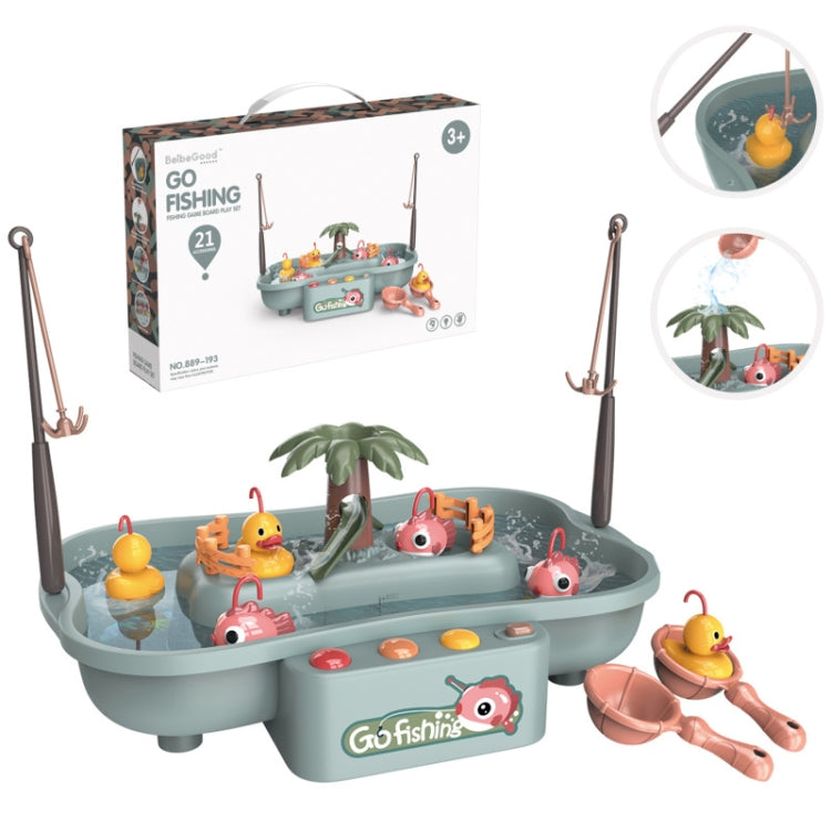 Casa de juegos para niños, ciclo eléctrico educativo, estación de pesca giratoria, juego acuático de verano, juego de juguetes, Green 6 Ducks, Pink 6 Ducks, Green 3 Fish 3 Ducks, Pink 3 Fish 3 Ducks