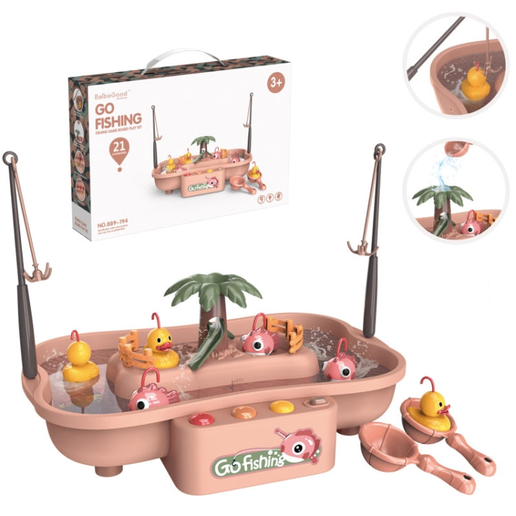 Casa de juegos para niños, ciclo eléctrico educativo, estación de pesca giratoria, juego acuático de verano, juego de juguetes, Green 6 Ducks, Pink 6 Ducks, Green 3 Fish 3 Ducks, Pink 3 Fish 3 Ducks