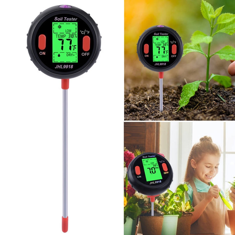 Medidor de suelo cinco en uno PH humedad temperatura fotometría Detector PH fotometría Detector multifuncional, 5 In 1
