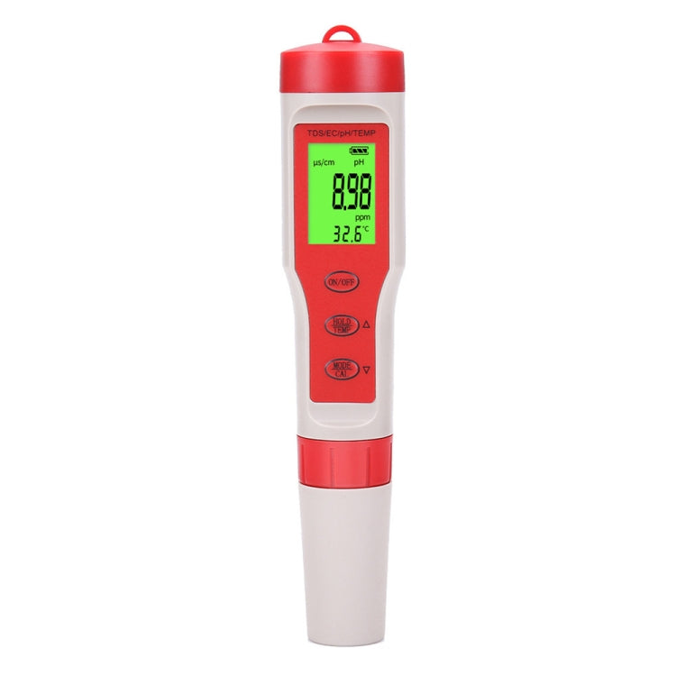 Probador de calidad del agua multifunción portátil 4 en 1 para PH/TDS/EC/TEMP, 4-in-1 Test Pen