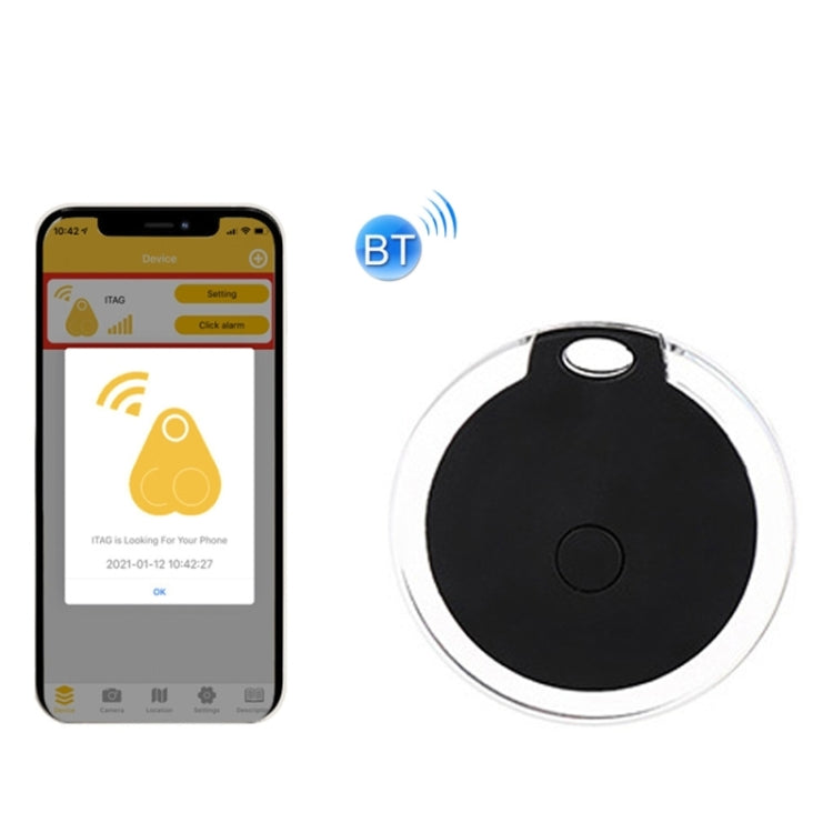 2 PCS Ronda Bluetooth Dispositivo antipérdida Tecla de teléfono móvil Alarma de búsqueda de objetos bidireccional