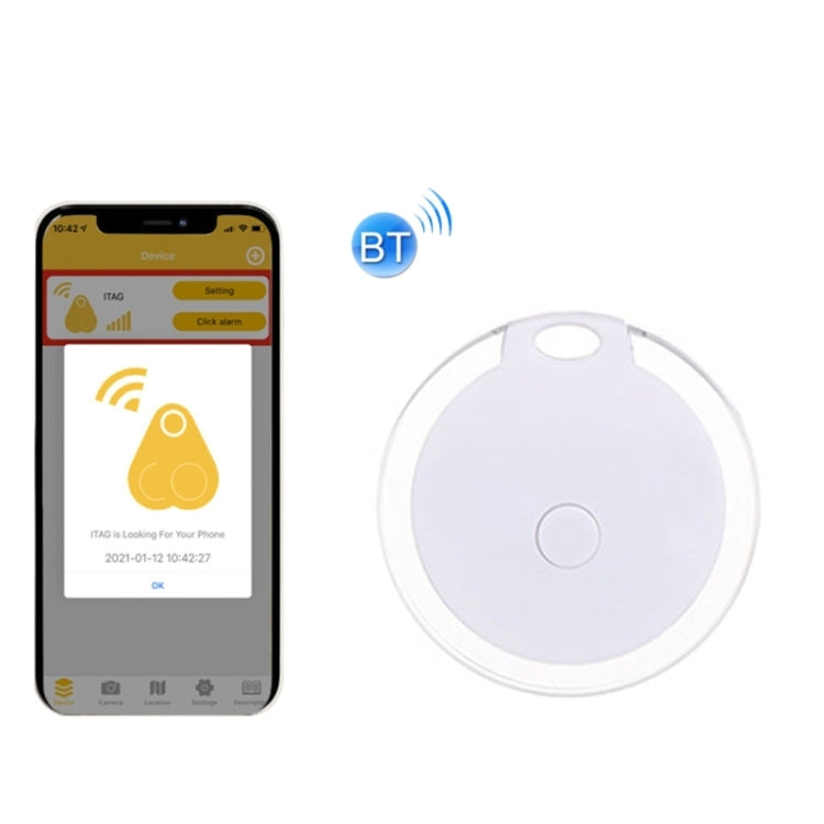 2 PCS Ronda Bluetooth Dispositivo antipérdida Tecla de teléfono móvil Alarma de búsqueda de objetos bidireccional