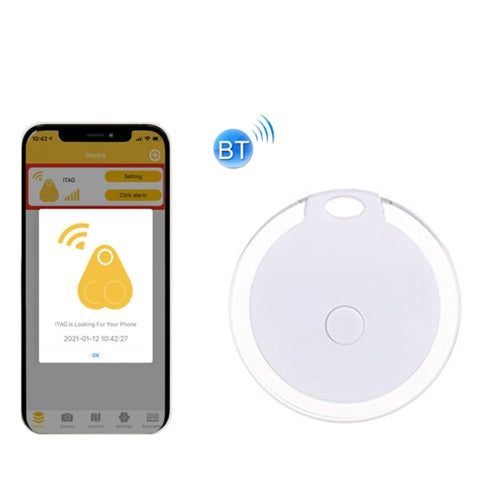 2 PCS Ronda Bluetooth Dispositivo antipérdida Tecla de teléfono móvil Alarma de búsqueda de objetos bidireccional