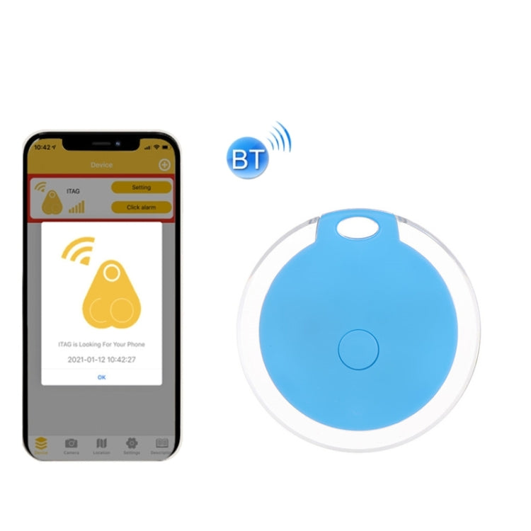 2 PCS Ronda Bluetooth Dispositivo antipérdida Tecla de teléfono móvil Alarma de búsqueda de objetos bidireccional