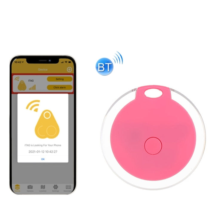 2 PCS Ronda Bluetooth Dispositivo antipérdida Tecla de teléfono móvil Alarma de búsqueda de objetos bidireccional