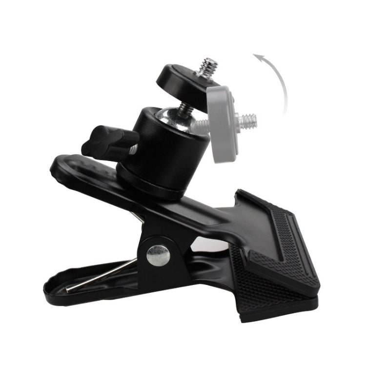 Luz de relleno con clip fuerte de 6 pulgadas con anillo de luz LED de temperatura ajustable Luz con clip para computadora de escritorio, longitud del cable: 2 metros