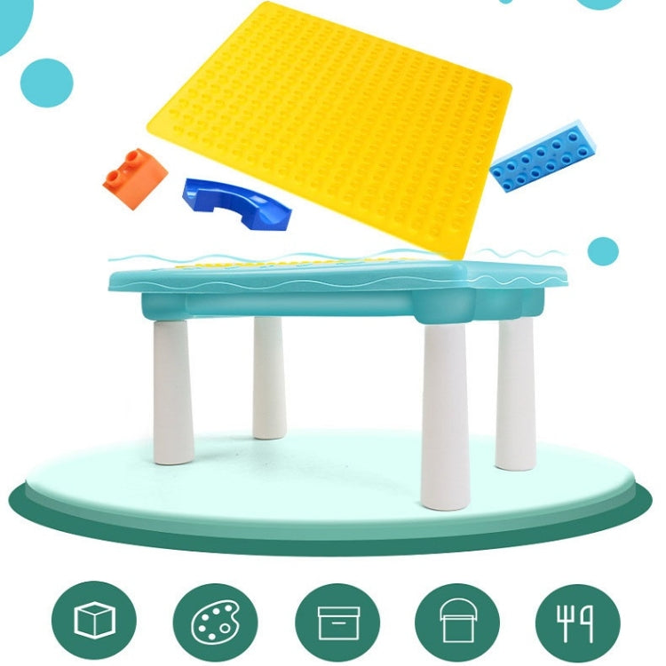 Mesa de construcción multifuncional Juguete de aprendizaje Rompecabezas Juguete de ensamblaje para niños, Estilo:, Table + Chair + 101 Blocks, Table + Chair + 83 Blocks, Table +76 Blocks, 76 Blocks, Small Table + 76 Blocks, 300 Small Blocks            ...