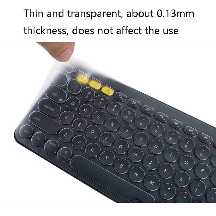 JRC T20703 Laptop Keyboard Film Wireless Bluetooth Keyboard Película transparente para Logitech K380