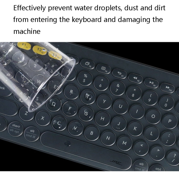 JRC T20703 Laptop Keyboard Film Wireless Bluetooth Keyboard Película transparente para Logitech K380