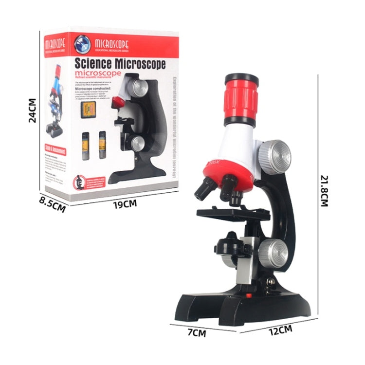 Educación temprana ciencia biológica 1200X microscopio ciencia y juguete educativo conjunto para niños, S, L