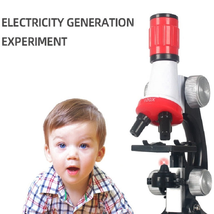 Educación temprana ciencia biológica 1200X microscopio ciencia y juguete educativo conjunto para niños, S, L