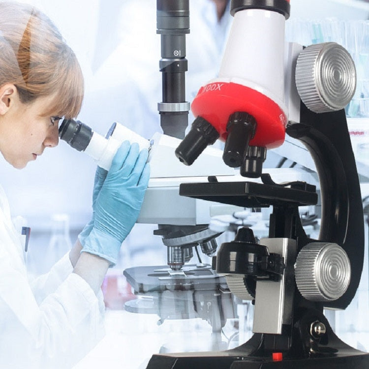 Educación temprana ciencia biológica 1200X microscopio ciencia y juguete educativo conjunto para niños, S, L