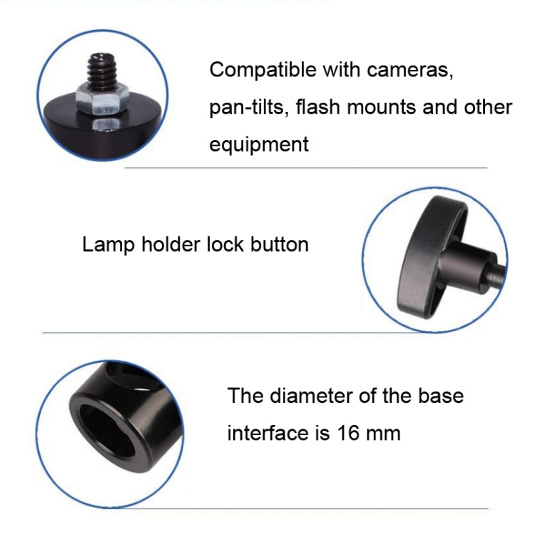 2 uds. Soporte de luz de Flash 1/4 adaptador de soporte de luz de fotografía interfaz de conversión de trípode, 2 PCS Flash Light Stand
